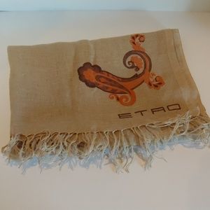 ETRO Men's Linen Scarf